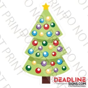 18 Inch Christmas Tree Yard Card