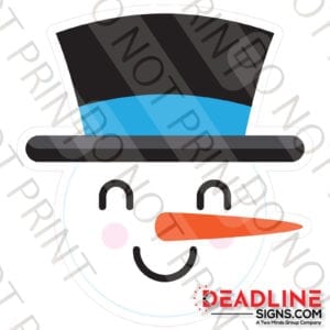 18 Inch Snowman Yard Card