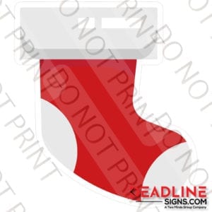 18 Inch Christmas Stocking Yard Card