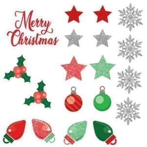 Merry Christmas Sign Bundle - 19 Piece Yard Card Set