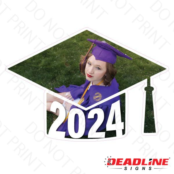 Graduation Cap 2024 Photo Fill Yard Card Yard Letters By Deadline   24 Grad Cap Cutom Image 2024 Skyler 1 